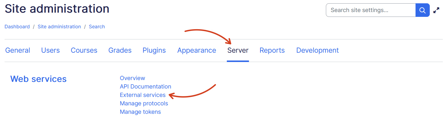 doc wordpress sso external services menu