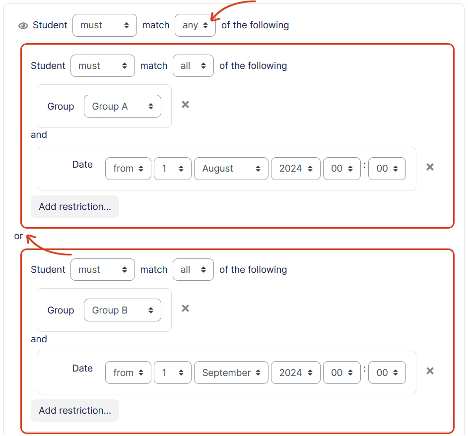 Access Restriction Nested Set